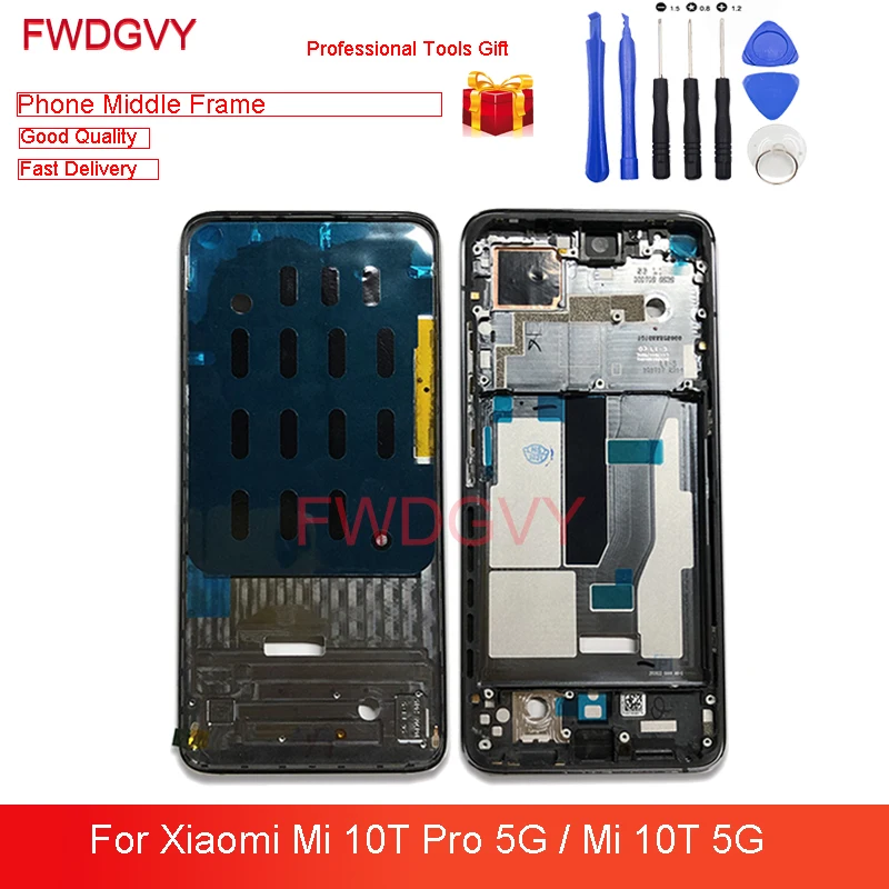 

For Xiaomi Mi 10T Pro 5G Middle Frame Front Housing Cover Replacement Repair Parts For XIAOMI MI 10T 5G
