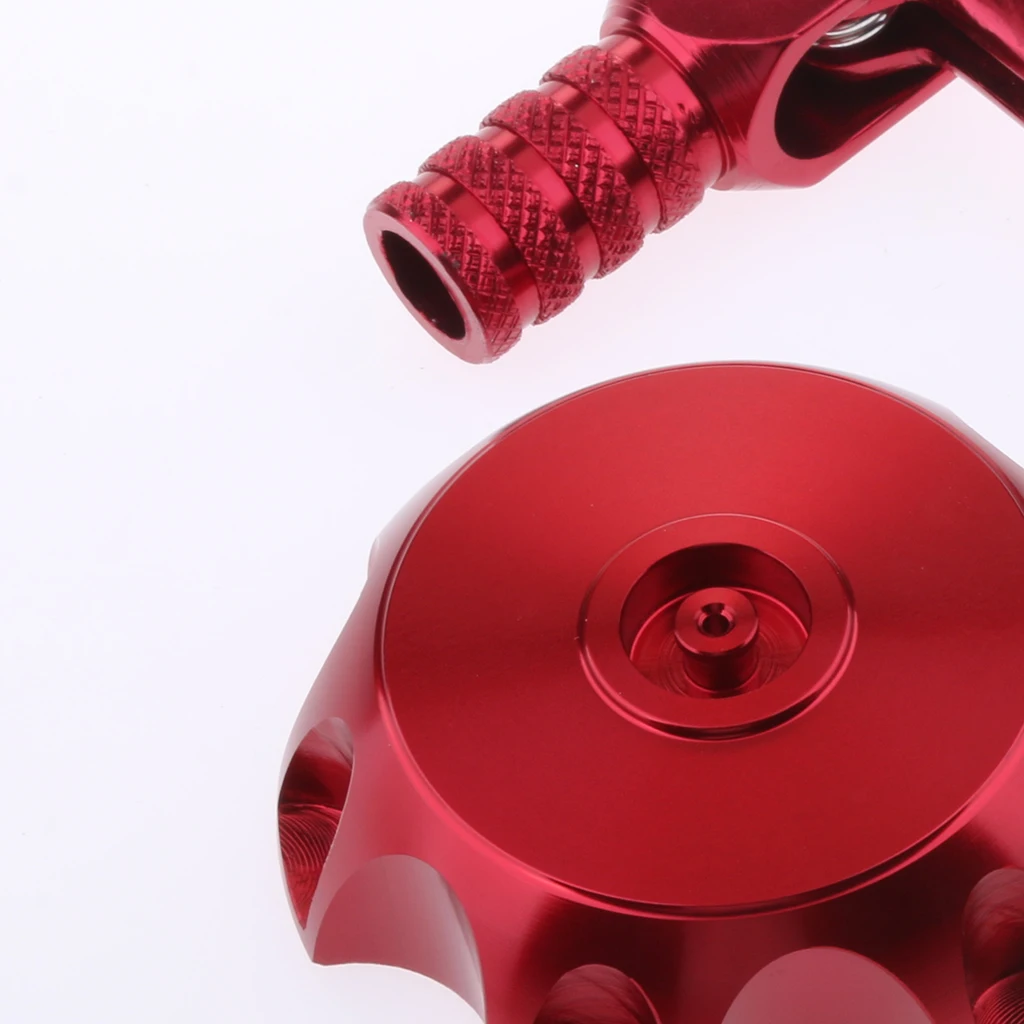 Red Folding 11mm Gear Shifter Lever + Gas Fuel Tank Cap for CRF50 125cc Pit Dirt Bike |
