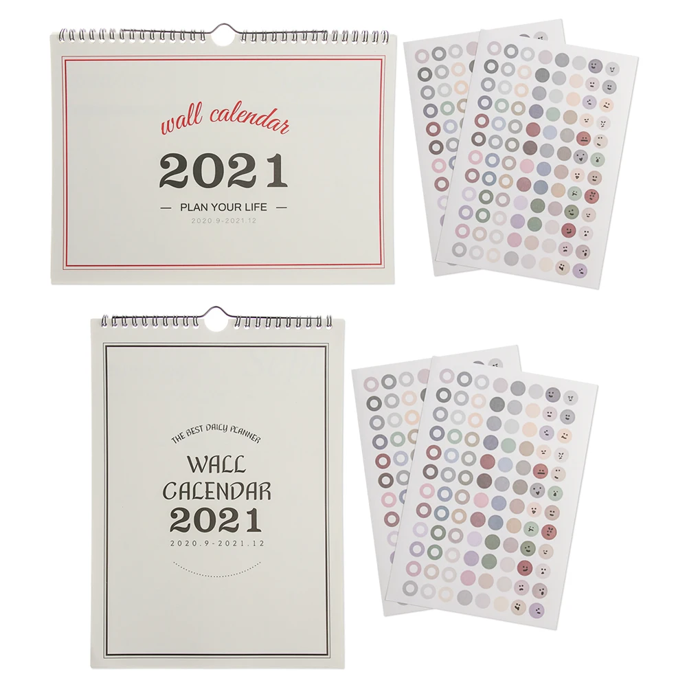 

2021 Simple Wall Calendar Multi-function Household Office Weekly Monthly Planner Agenda Organizer Daily Planner Agenda Reminder