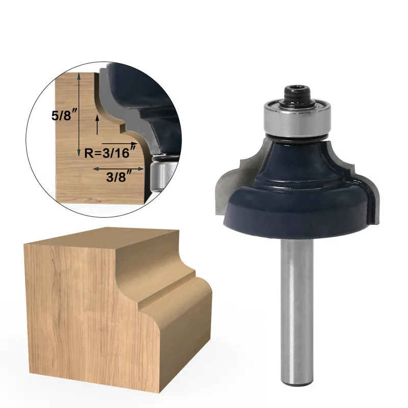 

1PC 1/4" 6.35mm Milling Cutter Router Bit Wood Cutter Carbide Mill Woodworking Trimming Engraving Carving Cutting Tools