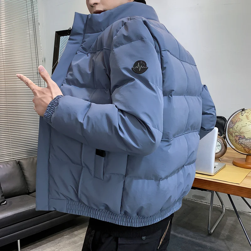 

New Parka palace life Casual cotton-padded Stand Collar Men's Winter jacket