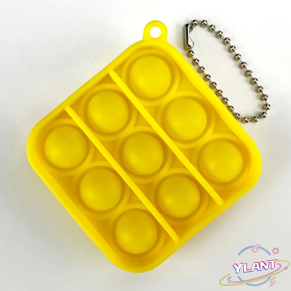 

Mini Push Pop Bubble Sensory Toy Autism Needs Squishy Stress Reliever Toys Child Funny Anti-stress Pop Bubble Fidget Keychain