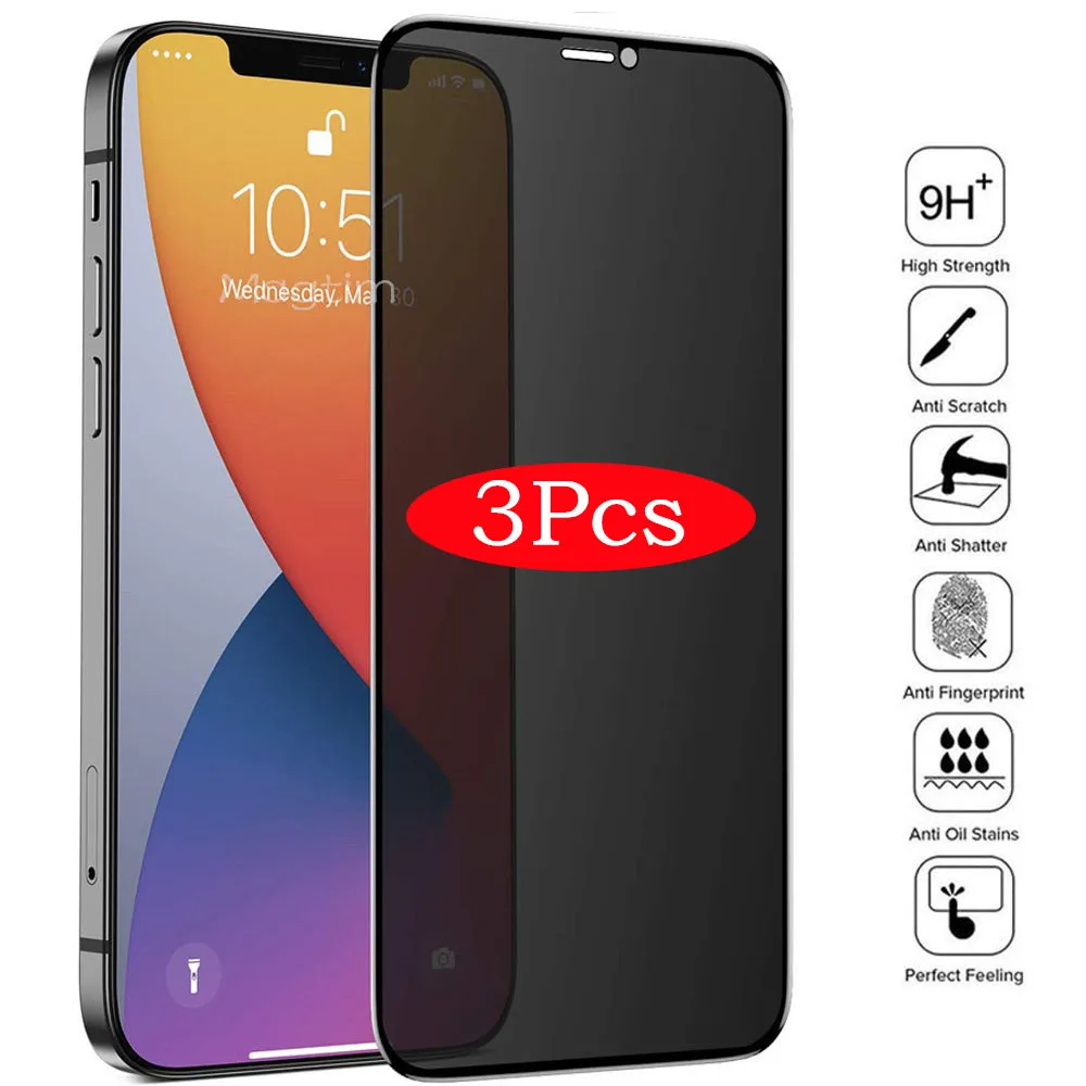 

Защитное стекло для iPhone X, XS, XR, 6, 6S, 7, 8 Plus, 3 шт.