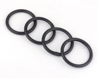 38mm black round ring gate spring snap hook o ringmetal clasp webbing hook bag buckle for handbag hardware leather craft