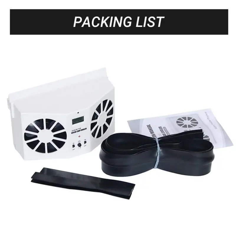 ONEWELL 2 цвета высокой мощности автомобиля солнечной энергии ed вытяжной вентилятор