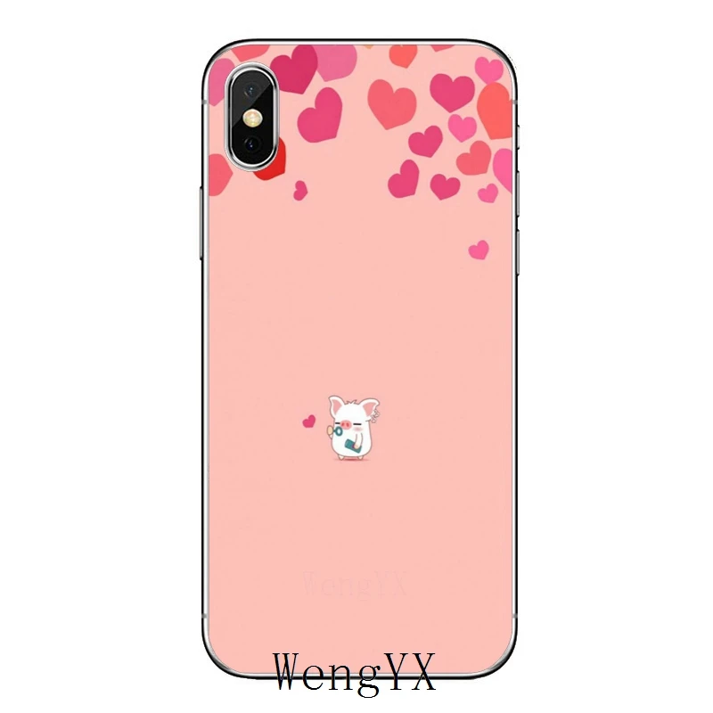 Аксессуары чехол для телефона iPhone 11 Pro XS Max XR X 8 7 6 6S Plus 5 5S SE 4s 4 iPod Touch pink Funny Pig Baby Luxury |
