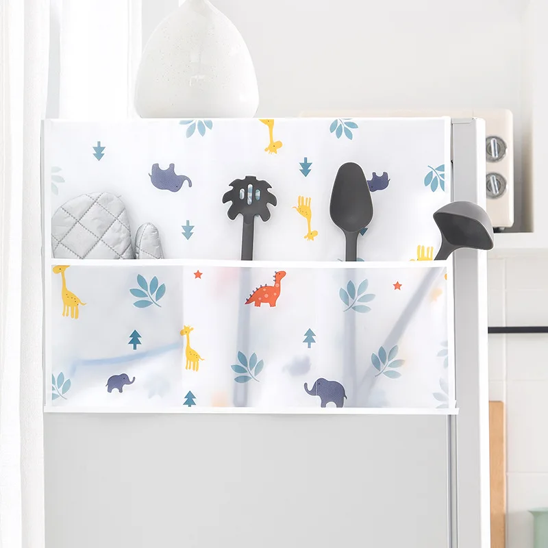 

multi-functional storage family refrigerator dust cover