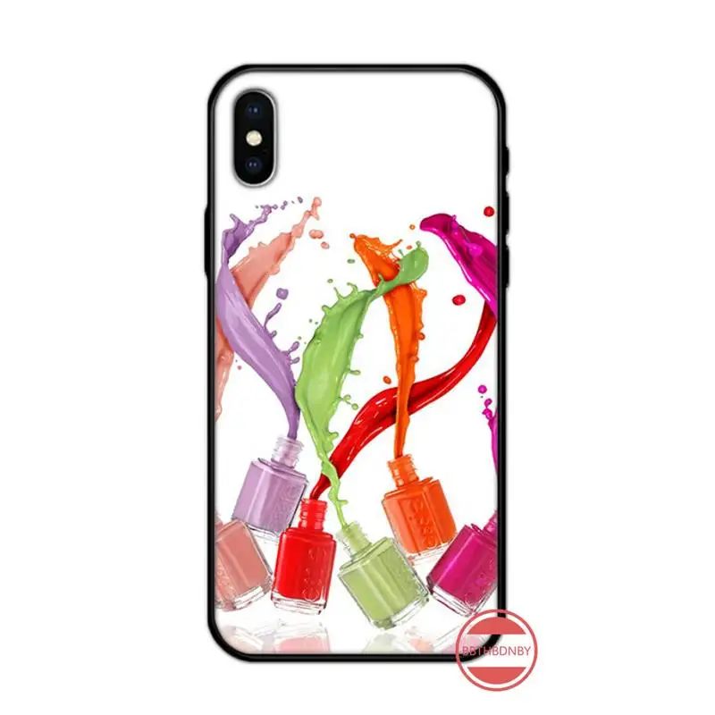 

Multicolored Nail Polish Bottle art pattern high quality Phone Case for iPhone 11 12 pro XS MAX 8 7 6 6S Plus X 5S SE 2020 XR