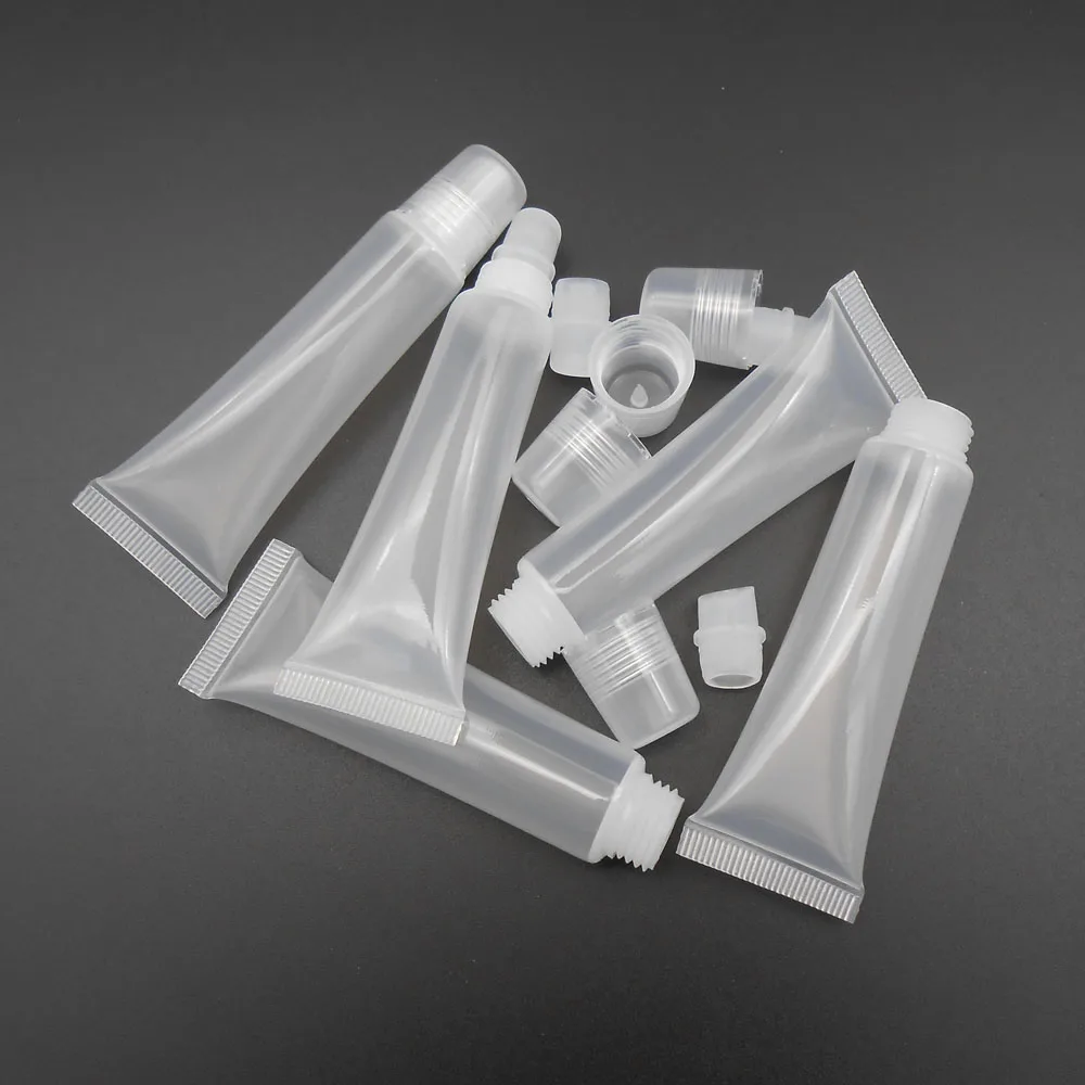 5 шт. х 15 мл винтовая крышка бутылочки отжатый блеск-бальзам для губ трубка