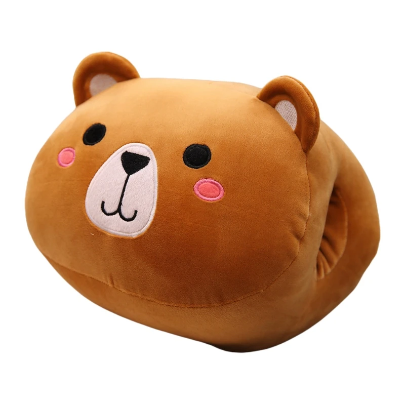 

Cute Animal Pig Bear Hand Warmer Pillow Winter Soft Plush Doll Stuffed Toys for Girlfriend Children Kids Gift
