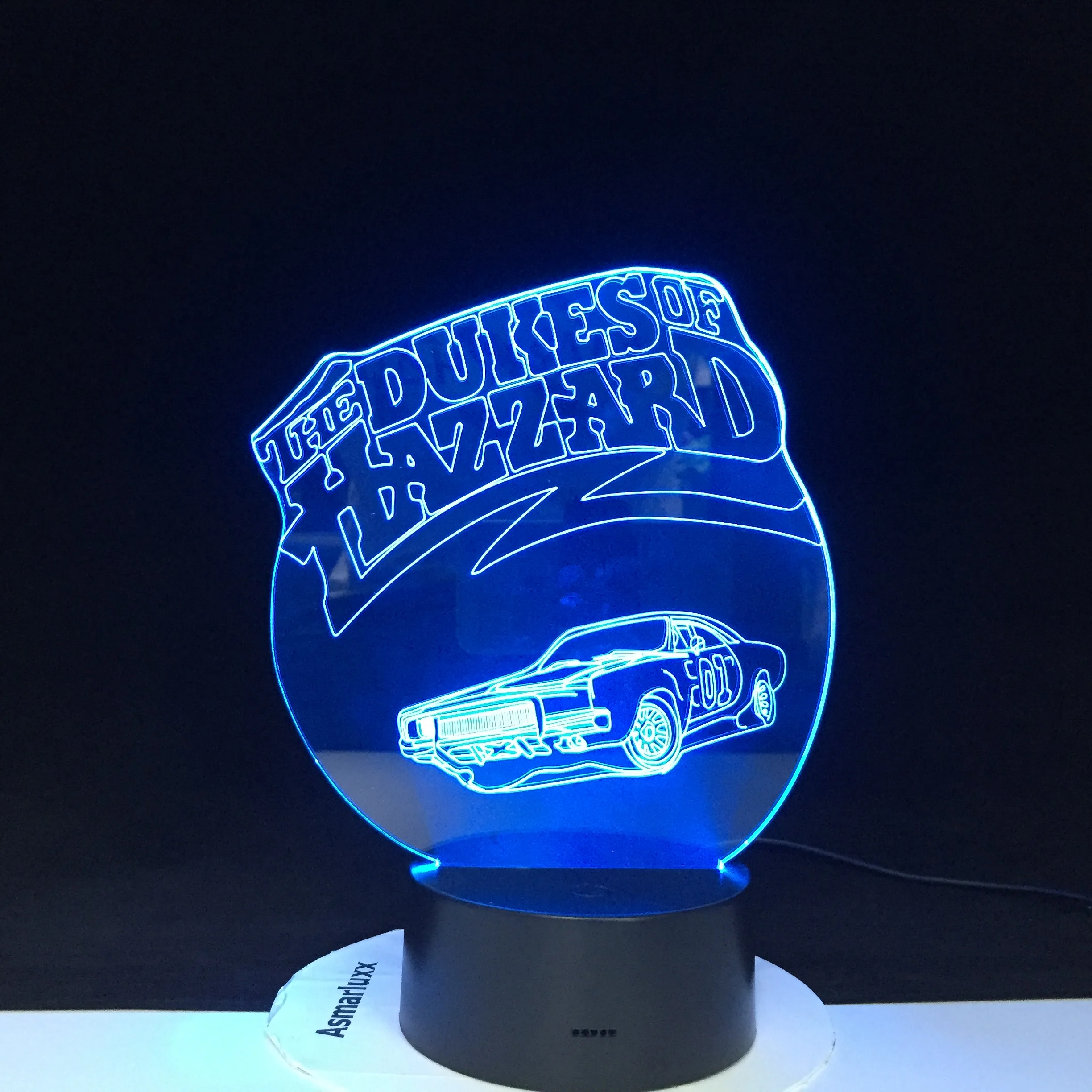 Автомобильный ночник DUKES OF hazустройства разноцветный светодиодный светильник RGBW