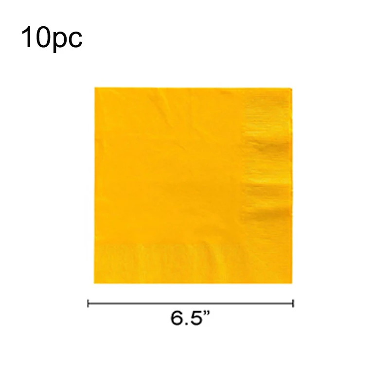 Костюм 10 человек Высокое качество штамповка одноразовый желтый набор