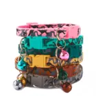 Ошейник для домашних животных, регулируемый ошейник с камуфляжным узором, с колокольчиком, полиэстеровый, длиной 20-32 см, 1 шт.