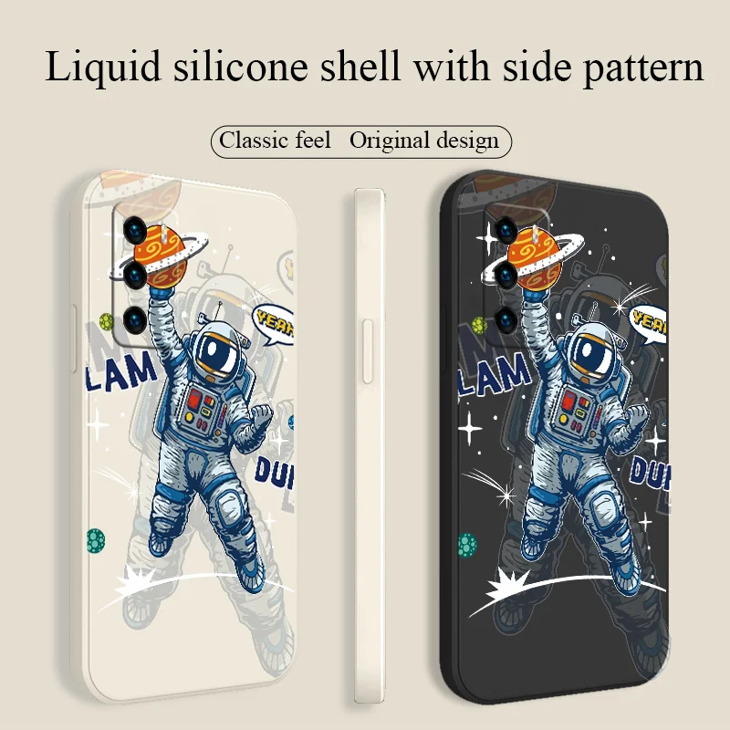 

Planet Astronaut Case For Huawei P40 P30 P20 Pro Lite Mate 40 30 20 Pro Lite P Smart 2021 Y7A Ultra Thin Phone Back Cover Funda