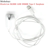 mythology for blackview bv6600 bl5000 a100 earphone headset original headphone type c earphone cable