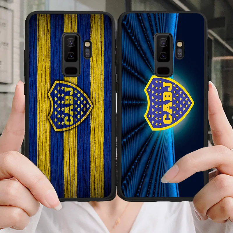 Чехол для телефона FC Boca Juniors samsung S6 S7 Edge S8 S9 S10E Note8 Note 9 10 A9 C10 J7 Max DIY чехол Abila черного