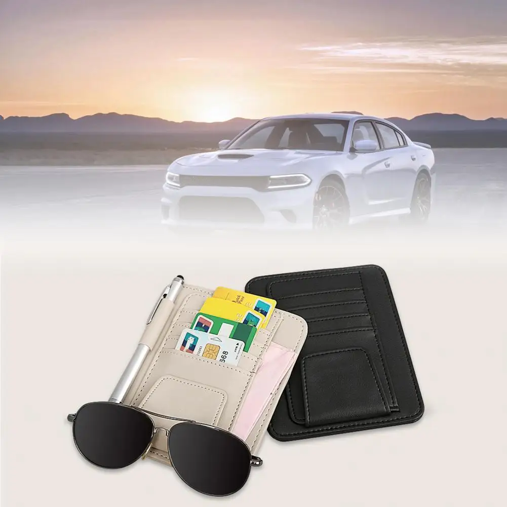 

75% Dropshipping!!Universal Multi-Function Car Visor Organizer Glasses Card Clip for Auto