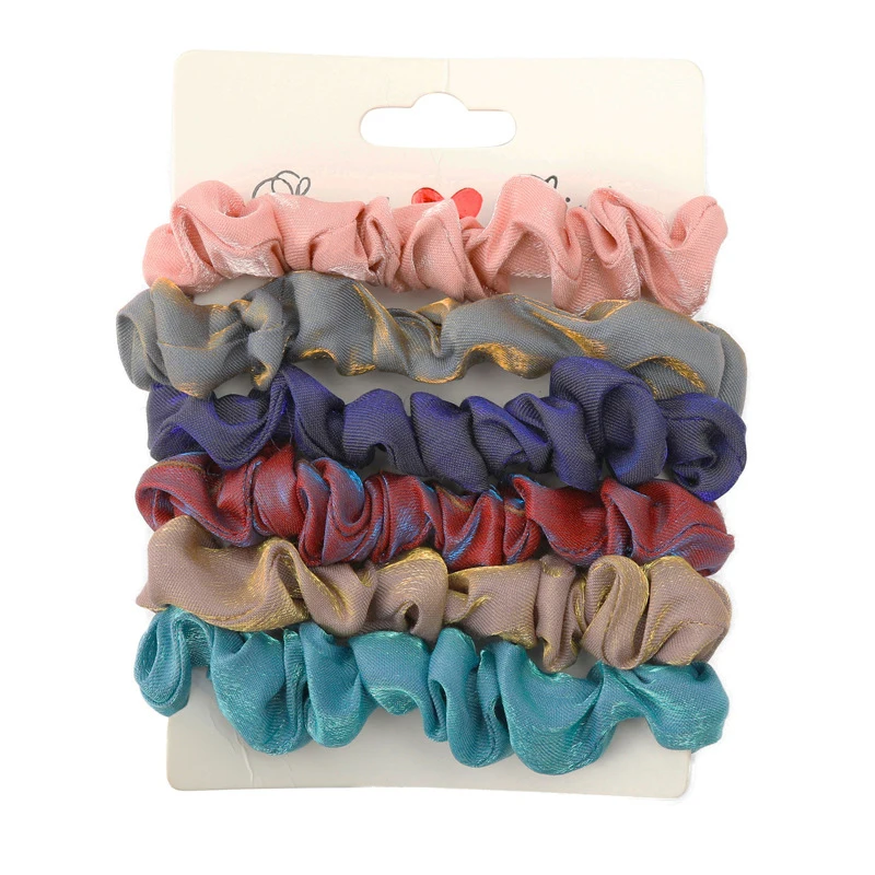 Резинка для волос атласная Женская базовая эластичная повязка на голову