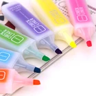 Цветная маркерная ручка макарон, креативная жемчужная ручка, маленькая необычная искусственная ручка большой емкости, маркер, конфеты, 6 цветов, s