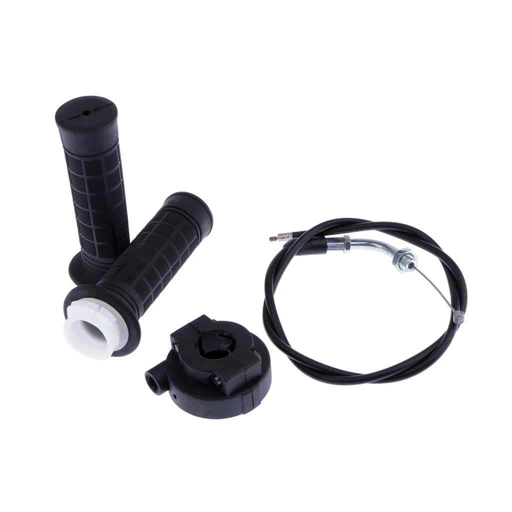 

Motorcycle Handlebar Grips Throttle Grip Universal Anti- Handles Left +