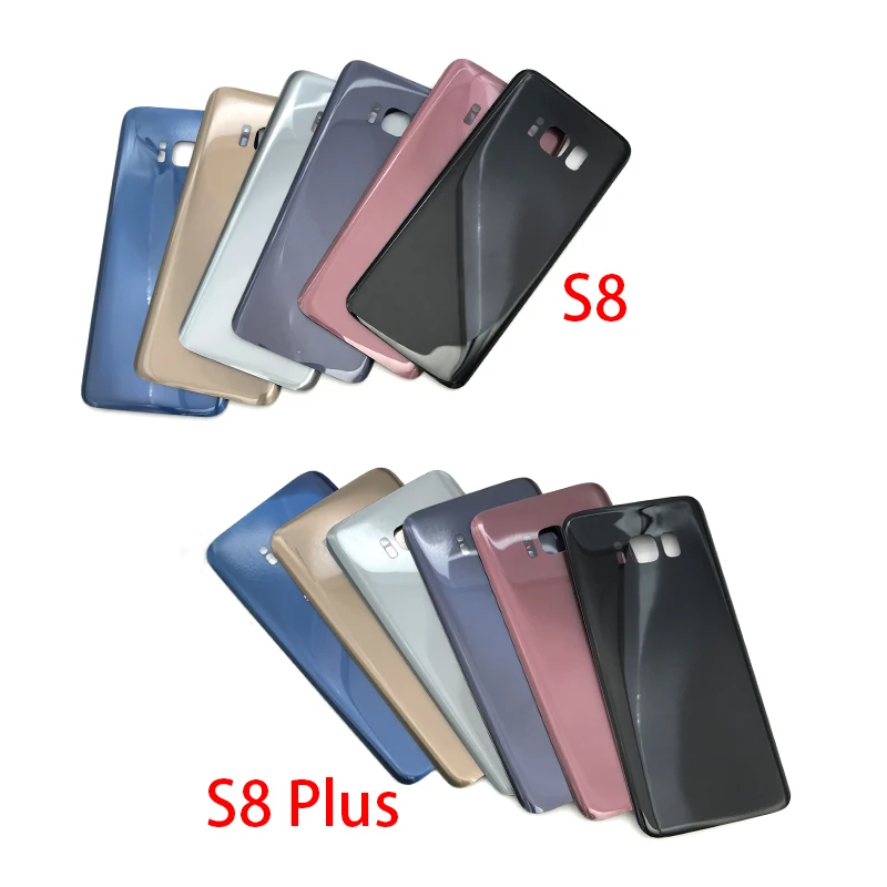 10 шт./лот Задняя стеклянная крышка задняя аккумулятора чехол для Samsung Galaxy S8 Plus G9500
