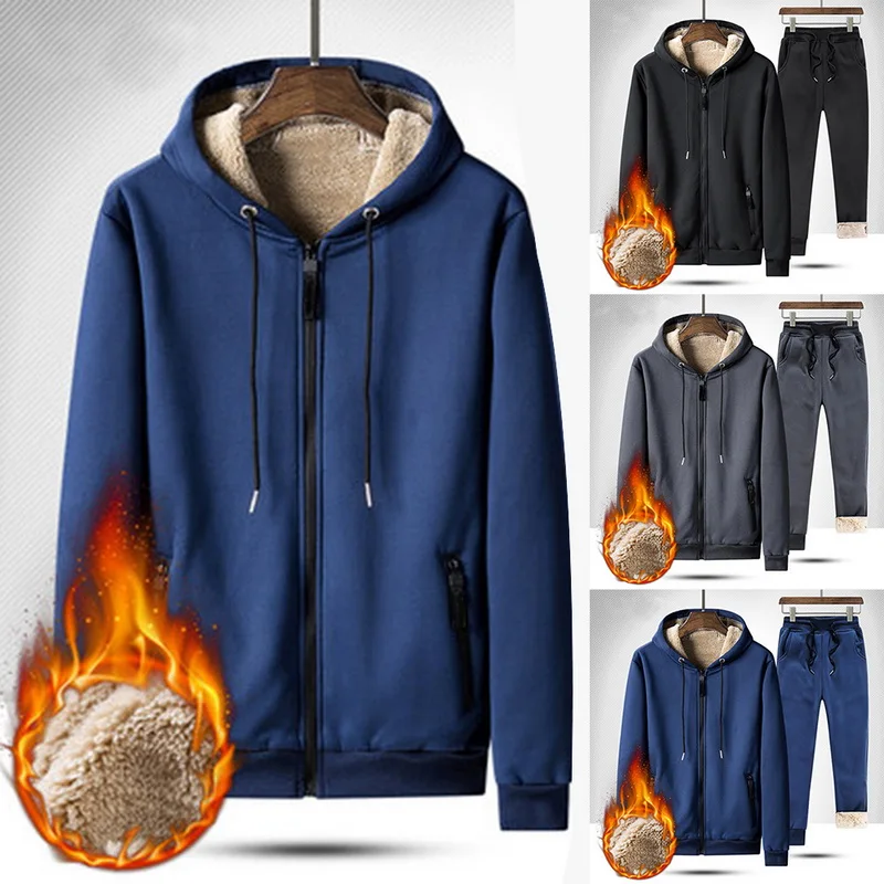 2019 новый спортивный костюм для мужчин Для модные прошитой подошве теплые зимние