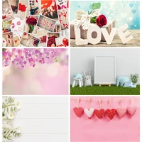 shengyongbao art fabric photography backdrops prop valentines day wood flower theme photography background qj91220 95