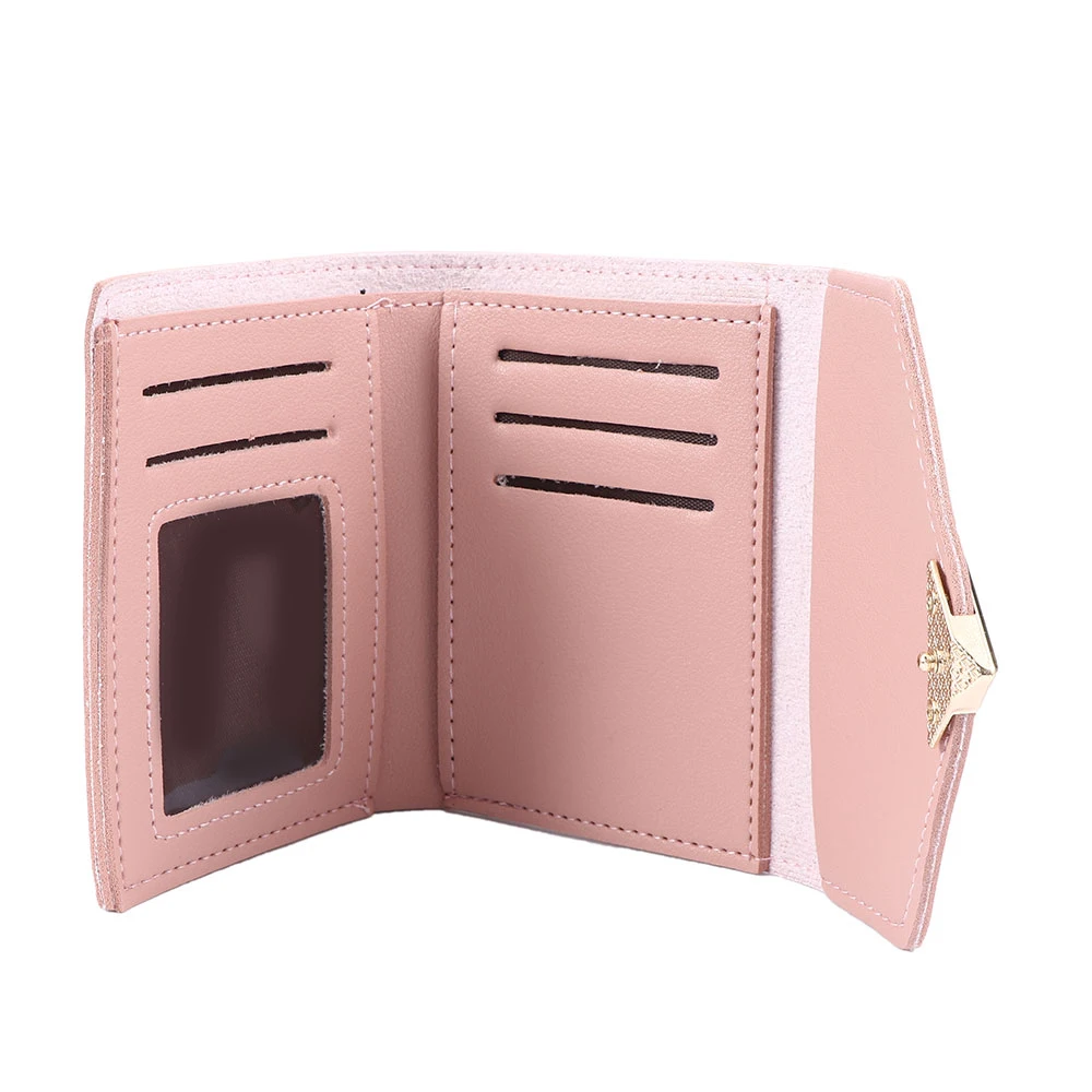 Новый Модный маленький кошелек из свежего металла в форме сердца короткий