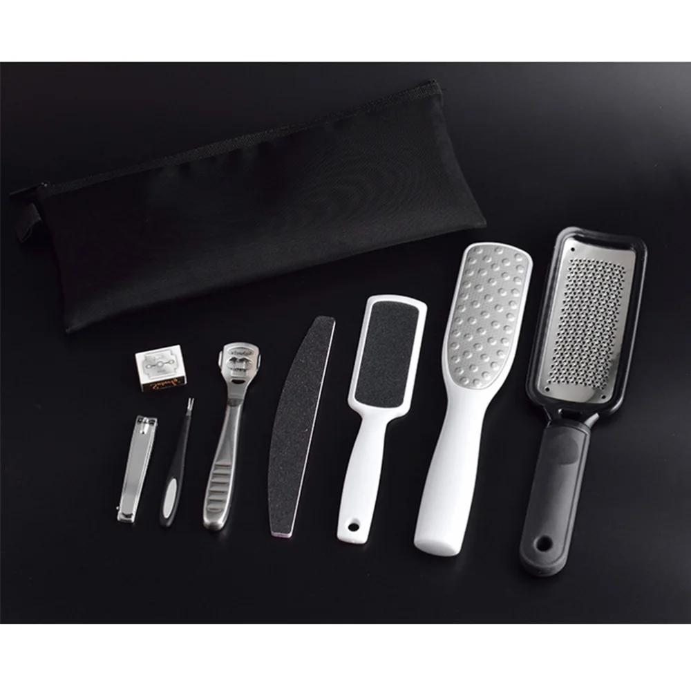 

1 Set Nail Clippers Pedicure Kit with Mesh Bag Nail Clippers Dead Skin Cutter Foot File Foot Grinder Kit Sturdy Manicure Tool Ki