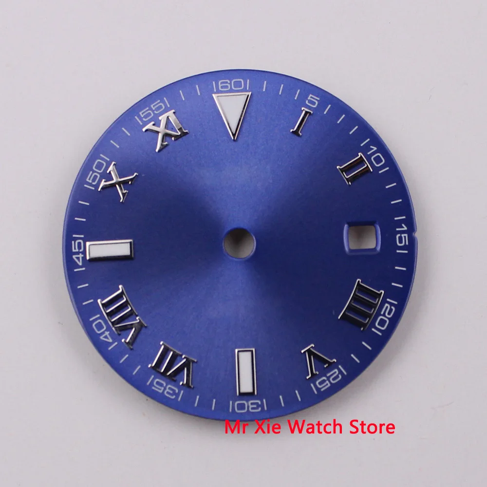 29 2 мм Bliger без логотипа светящиеся часы с окошком даты циферблат арабскими