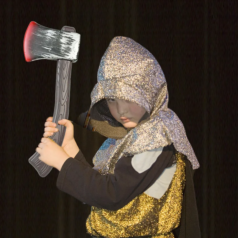 Halloween Party Horrific Props Simulation Axe And Sickle Cosplay DIY Decoration Plastic Weapons Halloween Stage Performance