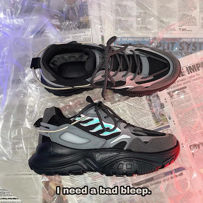 

2021Men's sports shoes flying woven sports shoes comfortable running shoes outdoor men's sports shoes increase shoes