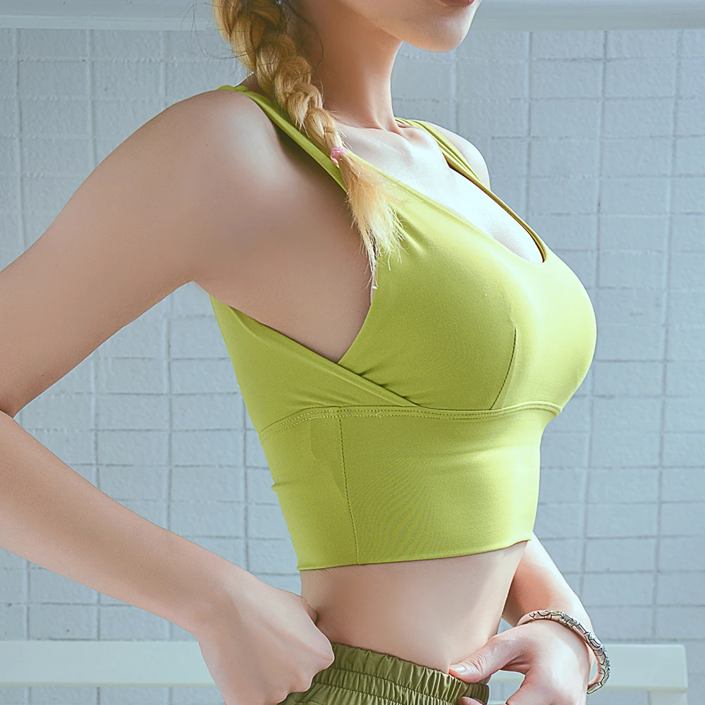 Сексуальная майка для фитнеса бесшовные спортивные топы йоги и рубашки Женская