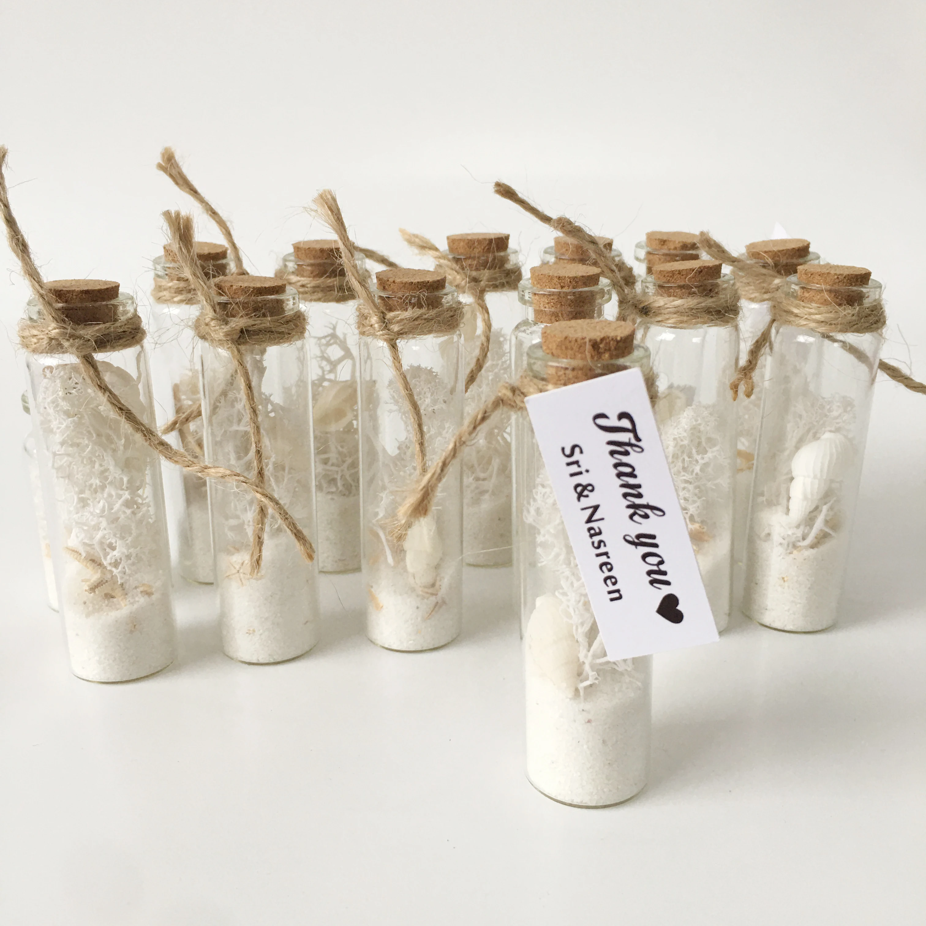 10 шт. пользовательское имя пляж тема Свадьба сообщение в бутылке вы будете