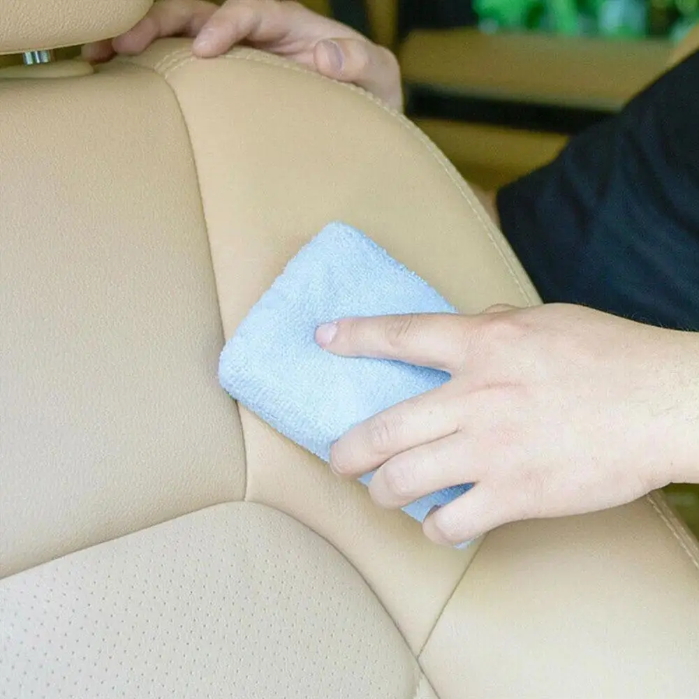 

8pcs Soft Microfiber Terry ClothCar Wax Applicator Pad Sponge Sponge Wash Auto Block Polishing Sponge Cleaning Wax Care Car Y0D2