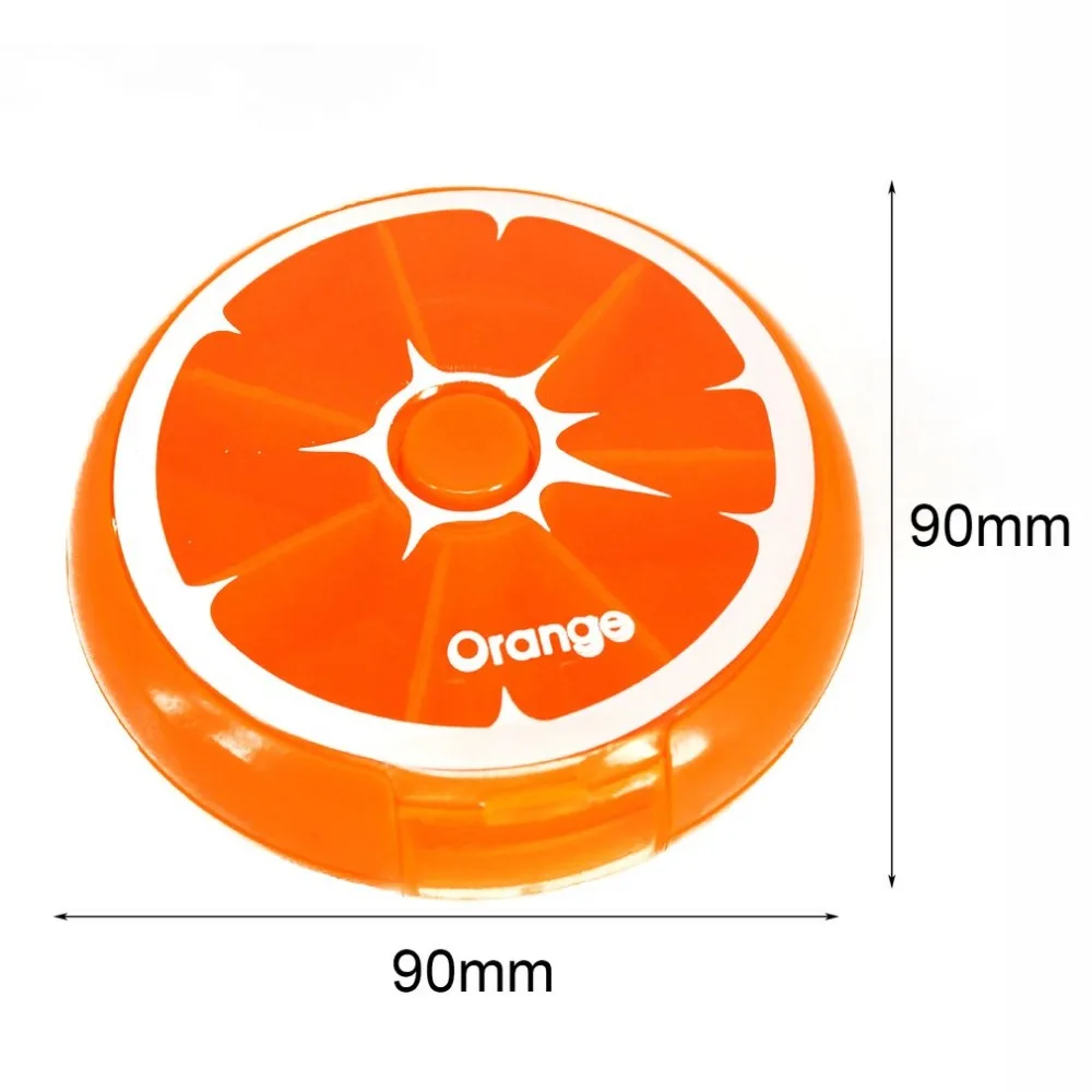 D-портативный 7-дневный вращающийся чехол для таблеток дорожный медицинский