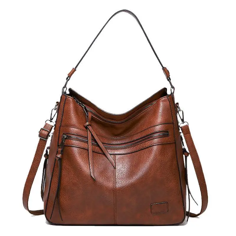 

Women's bags 2021 new handbag fashion shoulder retro large-capacity messenger bag