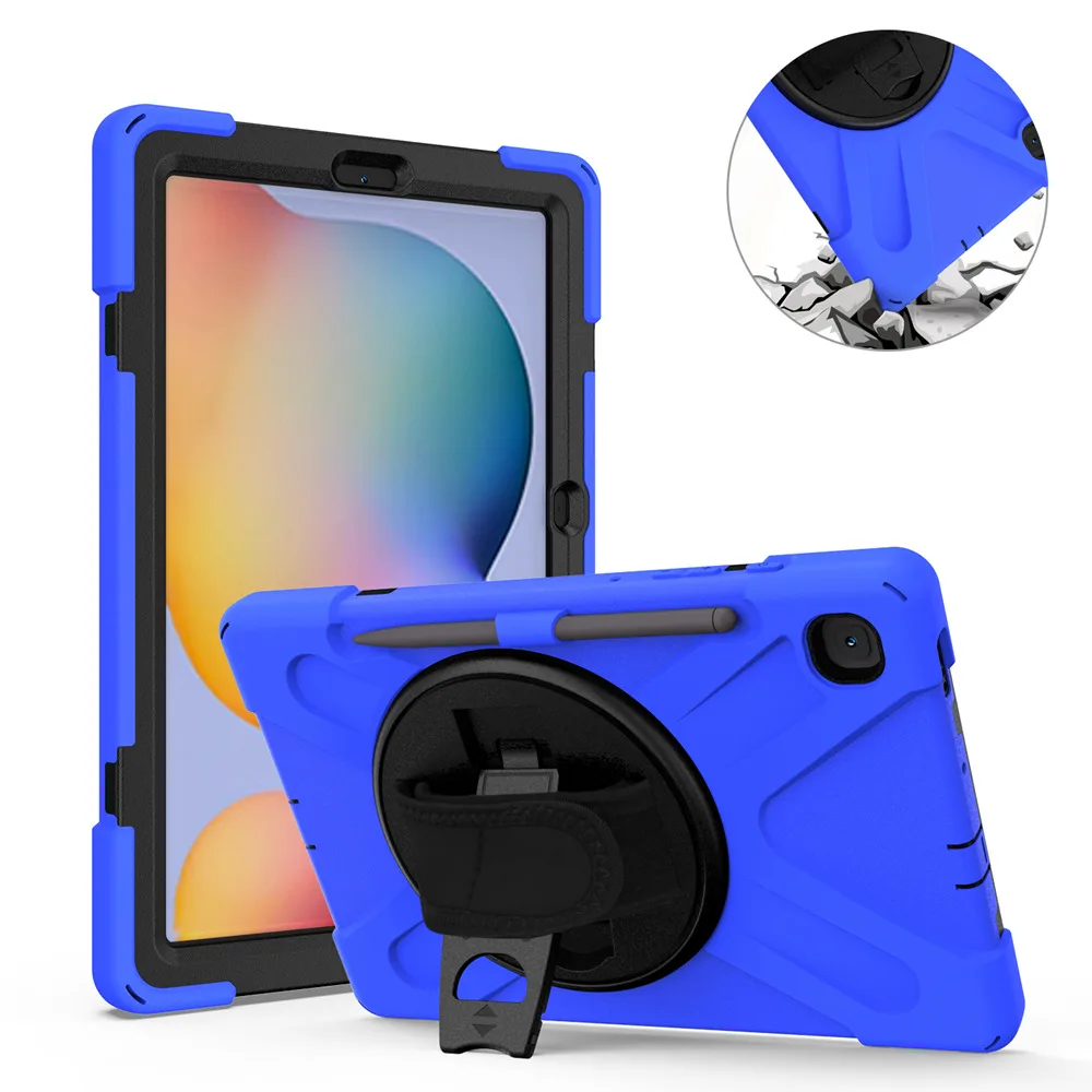 

Вращающийся на 360 градусов с подставкой для Samsung Galaxy Tab A S6 Lite P610 P615 10,5 2020, чехол для планшета, ремешок на плечо