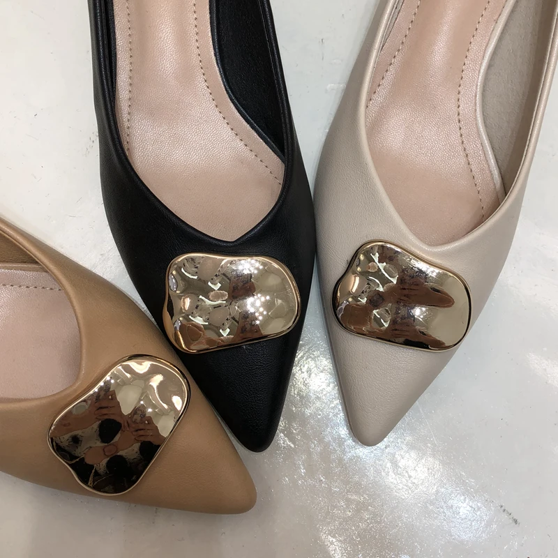 

Bailamos 2021 Spring Ladies Pumps Shoes Low Heels Pointed Toe Slip On Shallow Ballet Female Office Work Shoes Zapatos Mujer