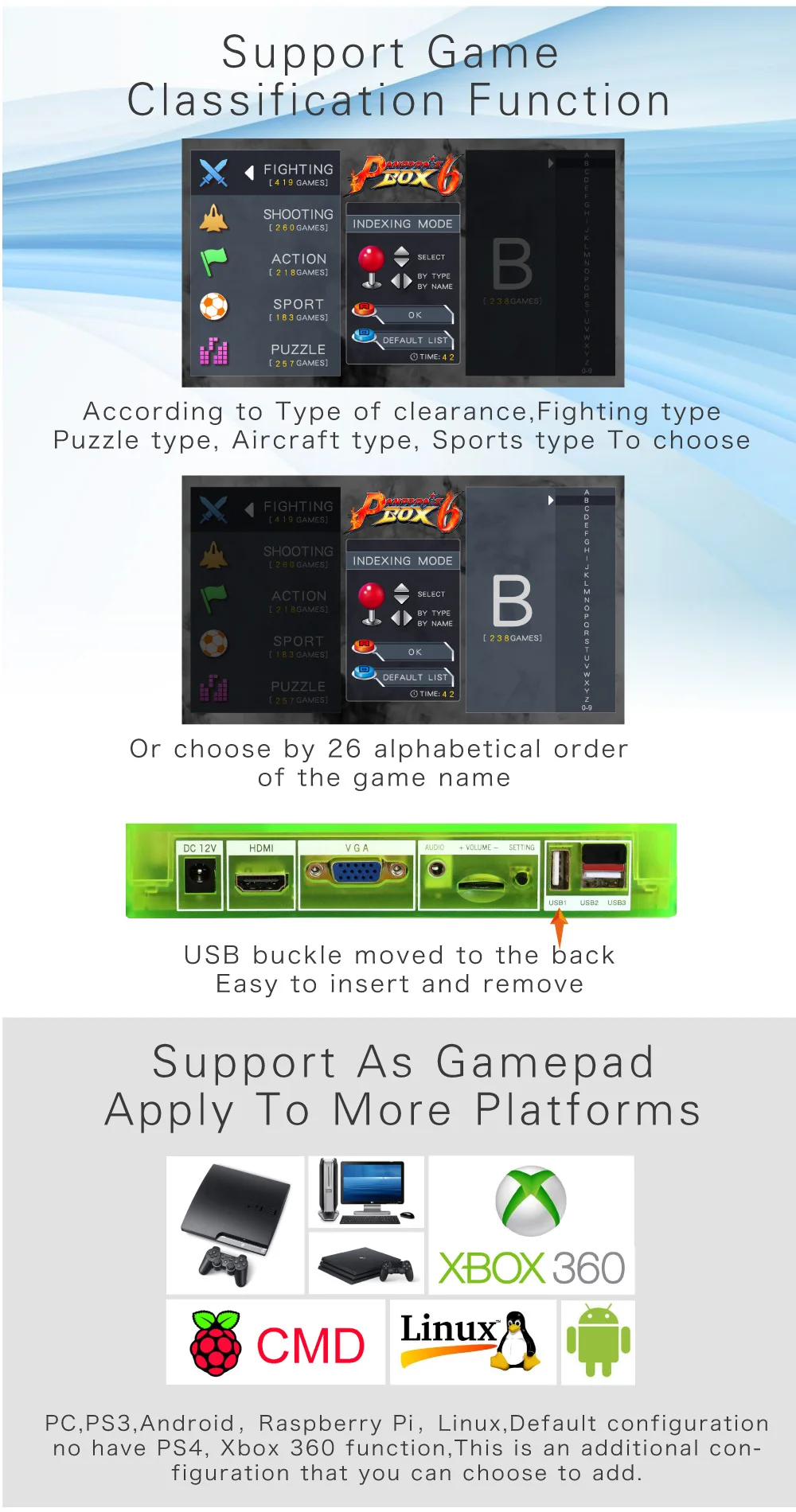 2 игрока DIY аркадный набор Pandora box 6 1300 в 1 игровая доска и 5Pin джойстик Американский HAPP Стиль Кнопка для аркадной машины