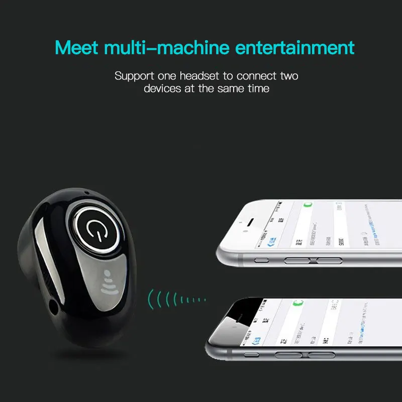 Компактные Bluetooth-наушники беспроводные невидимые наушники-вкладыши гарнитура со