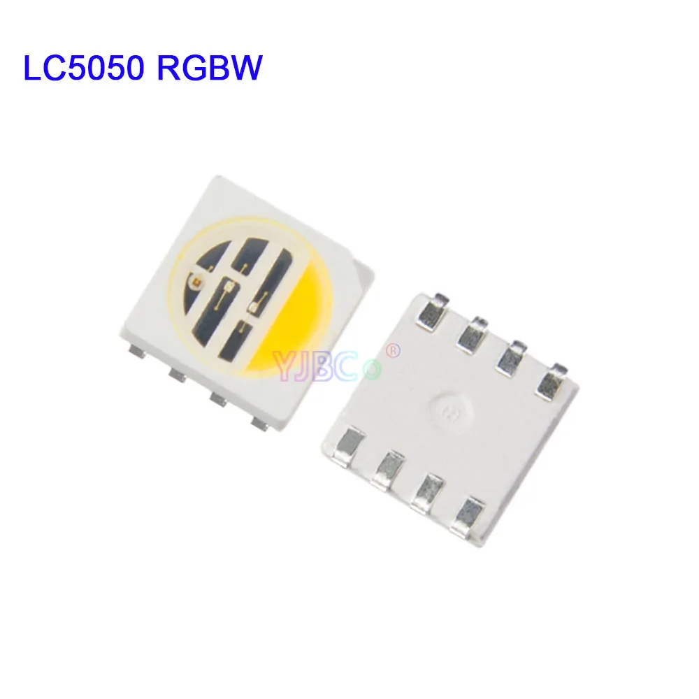 Оптовая продажа 1000 шт 4 в 1 5050 SMD светодиодный чип RGB белый теплый свет лампы бусины