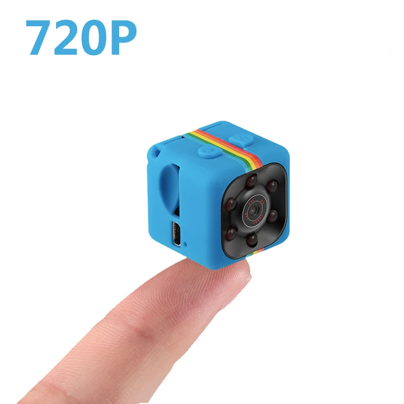 Blue-720P 720 P/1080 P Mini Small DV для езды на автомобиле, запись ночного видения, обнаружение движения, портативная спортивная видеокамера, поддержка TF карты - Цвет: Blue-720P