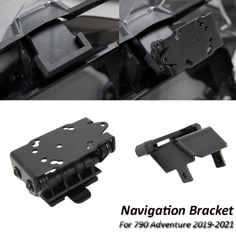 

NEW Motorcycle SMART PHONE Navigation GPS Plate Bracket Adapt Holder Kit 2019 2020 2021 For 790 ADVENTURE
