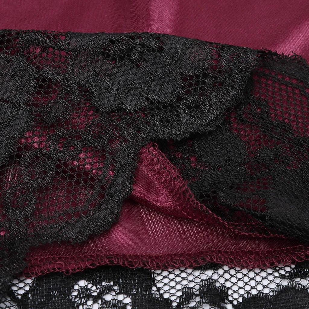 Летние женские сексуальные кружевные пижамы наборы страсть сексуальное белье 4