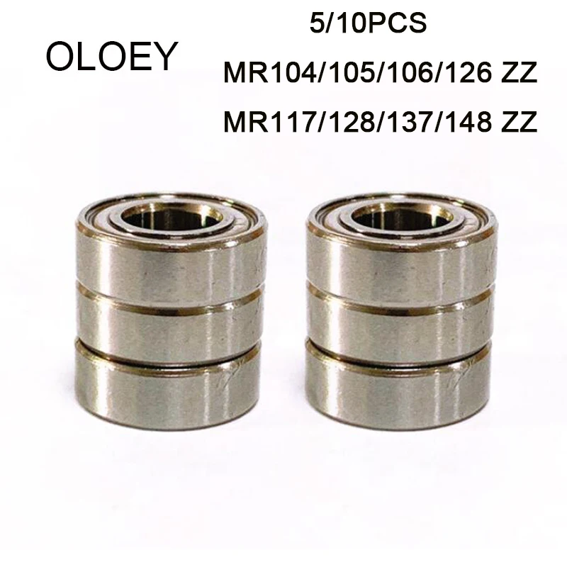 Free shipping 10/20pcs/lot High Quality MR Series MR104/105/106/115/117/126/128/137/148ZZ Bearing Metal Shielded Ball Bearings