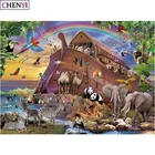 CHENYI 5D алмазная живопись Ноев ковчег Вышивка крестом своими руками мозаичный узор полная квадратная Алмазная вышивка животные ручной работы домашний декор