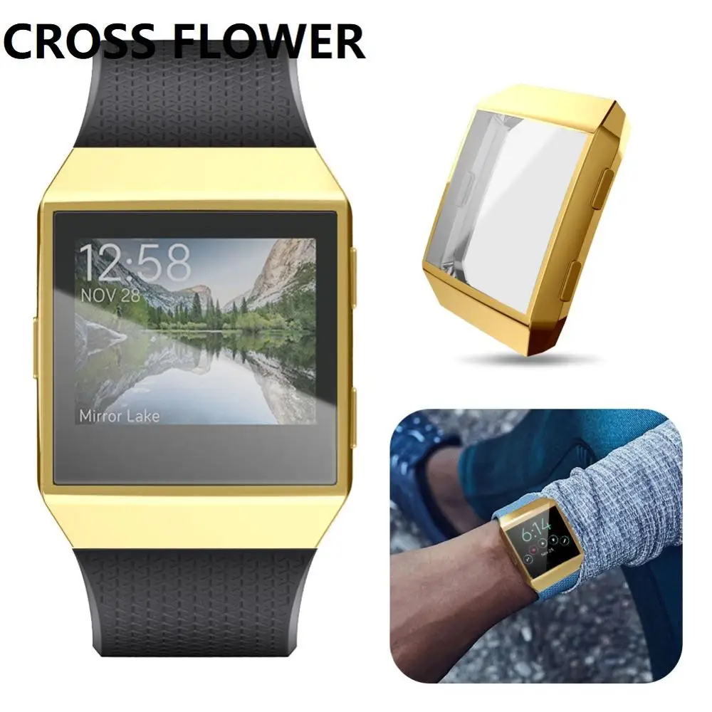 Ультра тонкий защитный чехол CROSS FLOWER для Fitbit Ionic Smart Watch New|Часы Чехлы| |