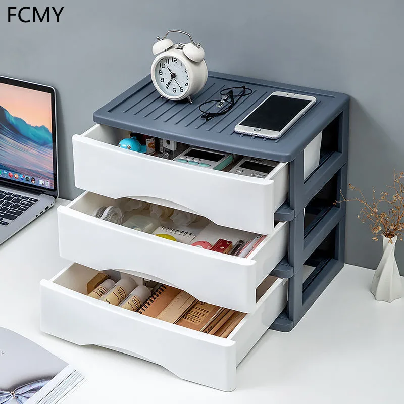 

2021 New A4 Paper Organizer Drawer Storage Box Multi-functional File Cabinet Pen Pencil Holder for Office Desktop Storage Tool
