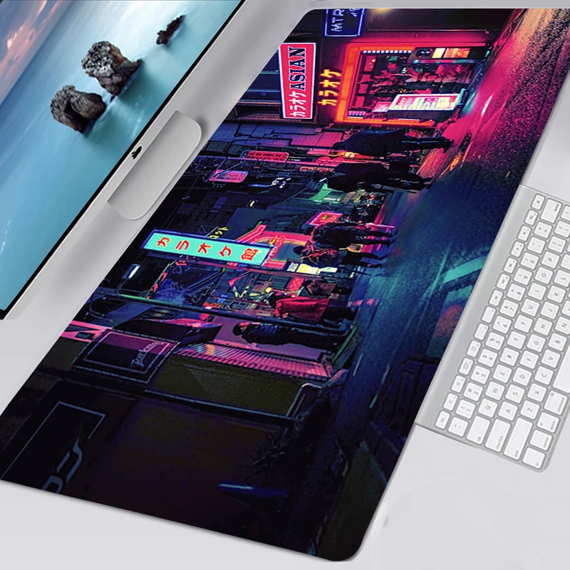 creative japanese architecture tapis de souris mouse pad large mousepad non slip gaming accessoroes laptop keyboard desk mat free global shipping